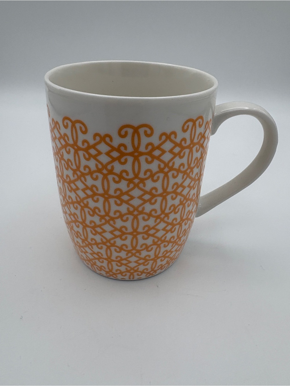Starbucks 2015 White Gold Damask Mug Tea Cup